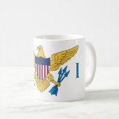 Mug Drapeau patriotique des îles Vierges américaines (Devant droit)