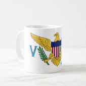 Mug Drapeau patriotique des îles Vierges américaines (Devant gauche)