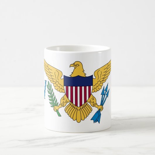 Mug Drapeau patriotique des îles Vierges américaines (Centre)