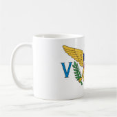 Mug Drapeau patriotique des îles Vierges américaines (Gauche)