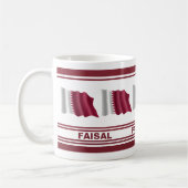 Mug Drapeau patriotique du Qatar personnalisé (Gauche)