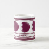 Mug Drapeau patriotique du Qatar personnalisé (Centre)