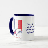 Mug Drapeau patriotique français BASTILLE DAME (Devant gauche)