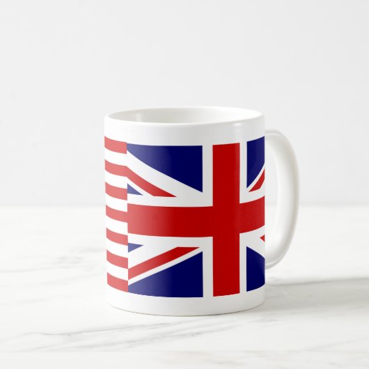 Mug Drapeau personnalisable des États-Unis & Drapeau d (Devant droit)