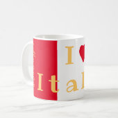 Mug Drapeau personnalisé d'Italie (Devant gauche)