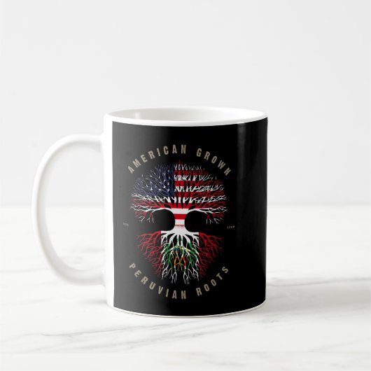 Mug Drapeau péruvien américain cultivé (Gauche)