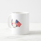 Mug Drapeau philippin américain Patrimoine philippin V (Devant gauche)