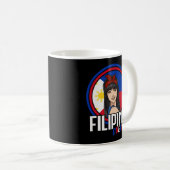 Mug Drapeau philippin philippin de la reine Philippine (Devant droit)