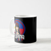 Mug Drapeau philippin philippin de la reine Philippine (Devant gauche)