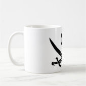 Mug Drapeau pirate crâne épées croisées (Gauche)