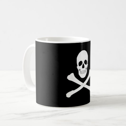 Mug Drapeau Pirate (Jolly roger) (Devant gauche)