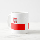 Mug Drapeau polonais avec Eagle (Devant gauche)