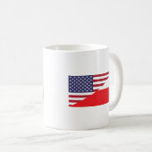 Mug Drapeau polonais de café (Devant droit)