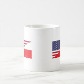 Mug Drapeau polonais de café (Centre)