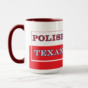 Mug Drapeau polonais de la Pologne texane