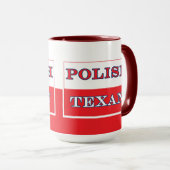 Mug Drapeau polonais de la Pologne texane (Devant droit)