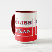 Mug Drapeau polonais de la Pologne texane (Devant gauche)