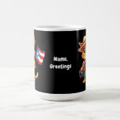 Mug Drapeau porto-ricain de chats mignons Boricua Hisp (Centre)