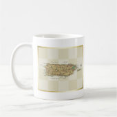 Mug Drapeau Porto Rico + Mappage (Gauche)