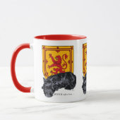Mug Drapeau rampant du lion de chien écossais (Gauche)