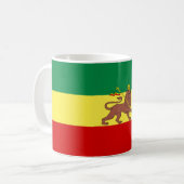 Mug Drapeau rastafarien (Rastafarianisme) (Rasta) (Devant gauche)
