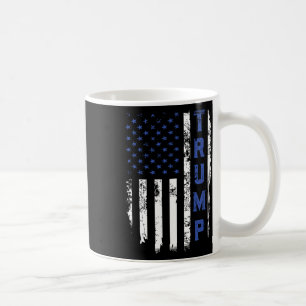 Mug Drapeau républicain de la police mince ligne bleue