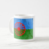 Mug Drapeau romani (Devant gauche)