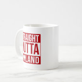 Mug Drapeau Rouge Blanc droit à la périphérie de la Po (Devant gauche)