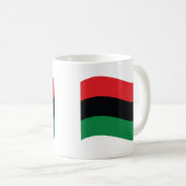 Mug Drapeau rouge, noir et vert (Devant droit)