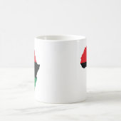 Mug Drapeau rouge, noir et vert de l'Afrique (Centre)