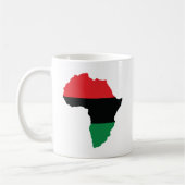 Mug Drapeau rouge, noir et vert de l'Afrique (Gauche)