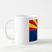 Mug Drapeau rouge or et bleu de l'Arizona (Gauche)