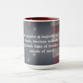 Mug Drapeau Russe Américain Avec Citation De Samuel Ad (Centre)
