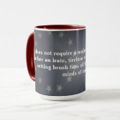 Mug Drapeau Russe Américain Avec Citation De Samuel Ad (Devant gauche)