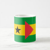 Mug Drapeau São Tomé et Príncipe Drapeau Céramique Caf (Centre)