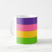 Mug Drapeau Sapphique (Amour Lesbien) (LGBT) (Devant gauche)