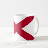 Mug Drapeau/sceau de l'État de l'Alabama stylisé super (Devant droit)