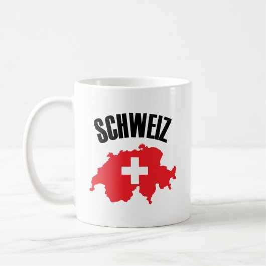Mug Drapeau Schweiz Suisse (Gauche)