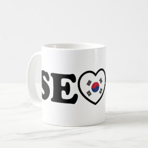 Mug Drapeau Seoul Love Heart Taegeukgi