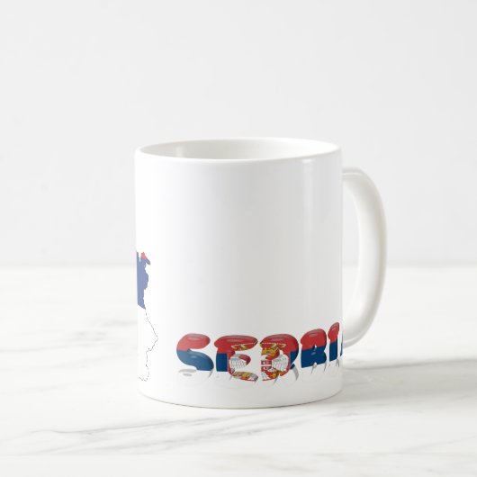 Mug Drapeau serbe (Devant droit)
