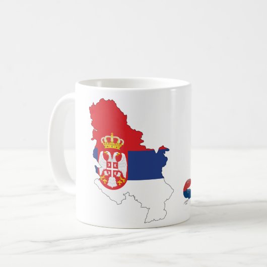Mug Drapeau serbe (Devant gauche)