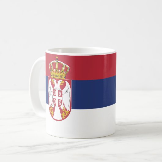 Mug Drapeau serbe (Devant gauche)