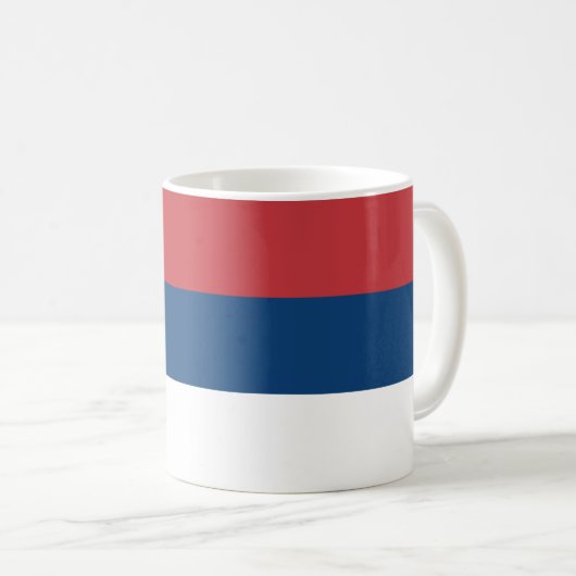 Mug Drapeau Serbie (Devant droit)