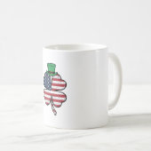 Mug Drapeau Shamrock Vintage Saint-Patrick (Devant droit)