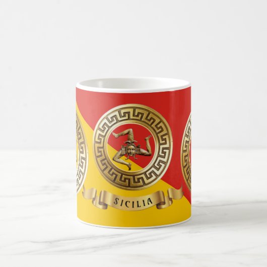 Mug Drapeau Sicilien (Centre)