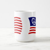 Mug Drapeau Signe de Paix USA (Centre)