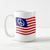 Mug Drapeau Signe de Paix USA (Gauche)