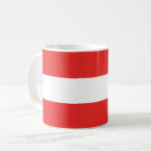 Mug Drapeau simple de l'Autriche (Devant gauche)