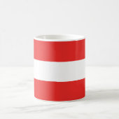 Mug Drapeau simple de l'Autriche (Centre)