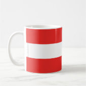 Mug Drapeau simple de l'Autriche (Gauche)
